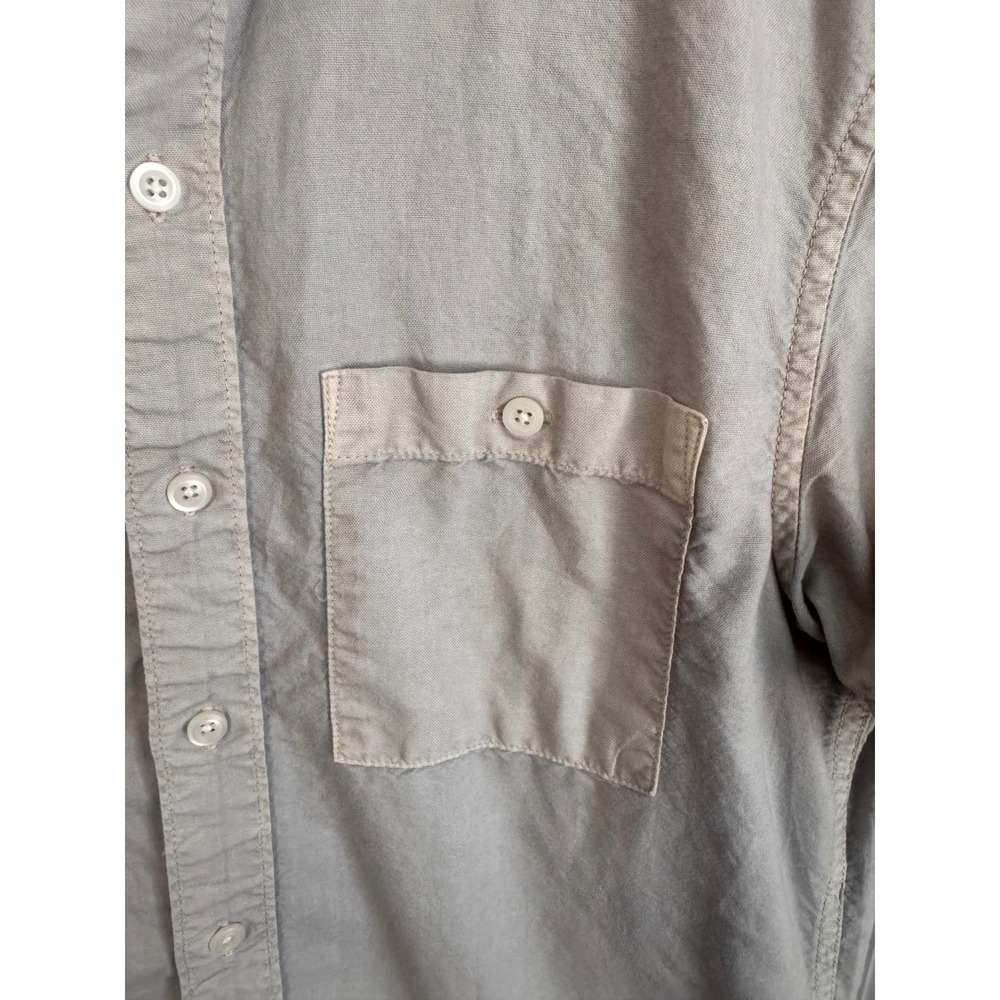 American Eagle‎ Men's XS Gray Short Sleeve Button Front Shirt 100% Cotton - Picture 2 of 8